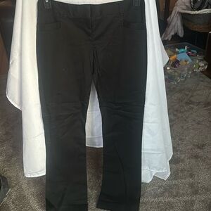 Express cotton sateen black suit pants. Size 2S.